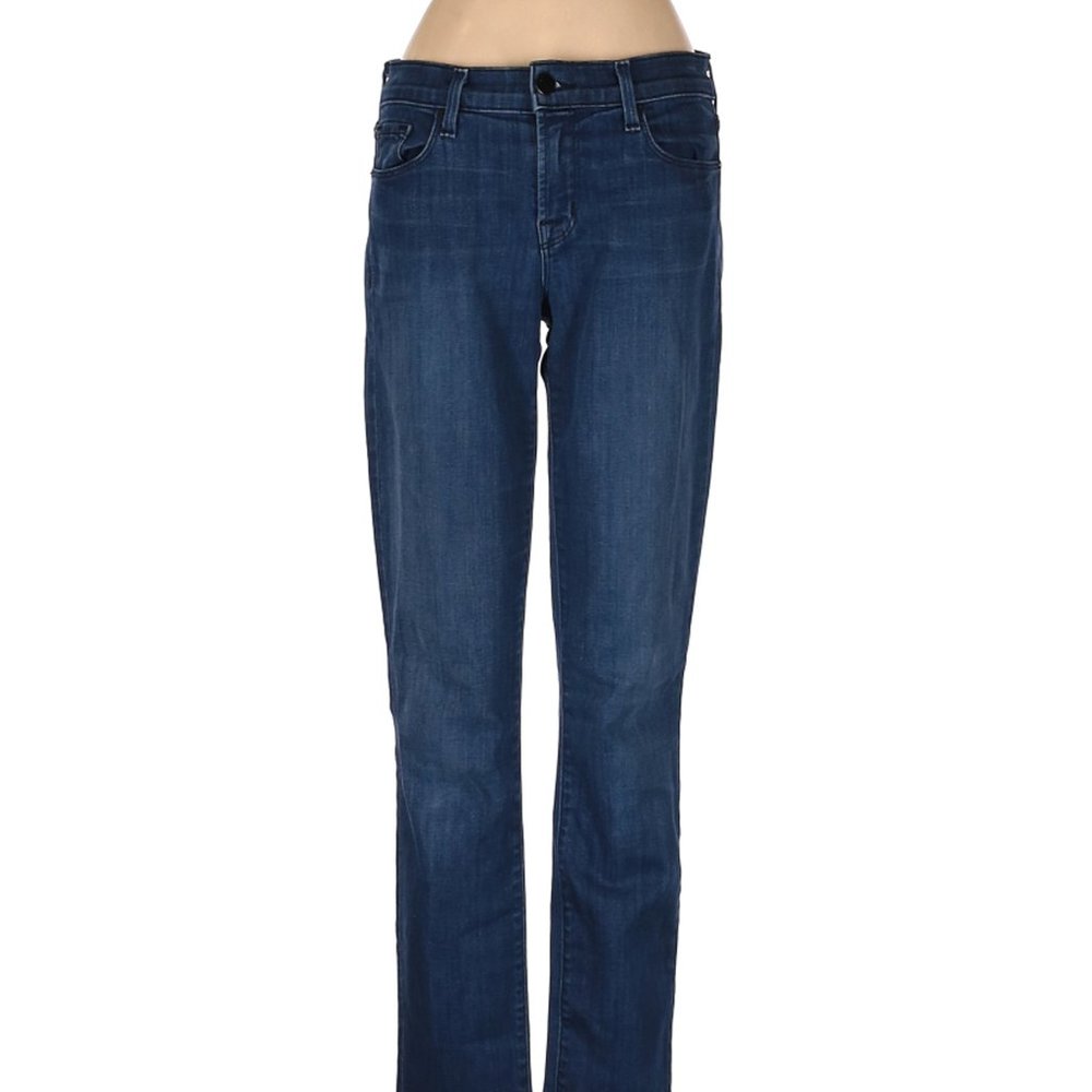 J Brand Jeans Blue Skinny Leg Low Rise Waist Sz 25 #454